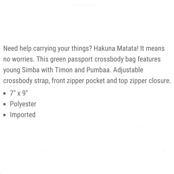 LOUNGEFLY DISNEY THE LION KING Simba & Pals Hakuna Matata CROSSBODY BAG! - Picture 4 of 4
